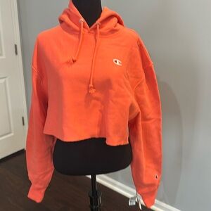 NWT Champion Crop Hoodie Medium - Groovy Papay